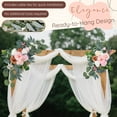 thumbnail image 6 of Faux Flower Swag Set of 2 Wedding Welcome Signs Floral Swag Artificial Flowers for Windows Ceremony Wedding Backdrop Decoration (Pink), 6 of 6