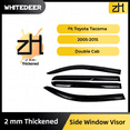 thumbnail image 3 of White Deer Wholesale 2005-2015 Toyota Tacoma Double Cab, Bug Deflectors with Smoke Tinted, 3 of 10