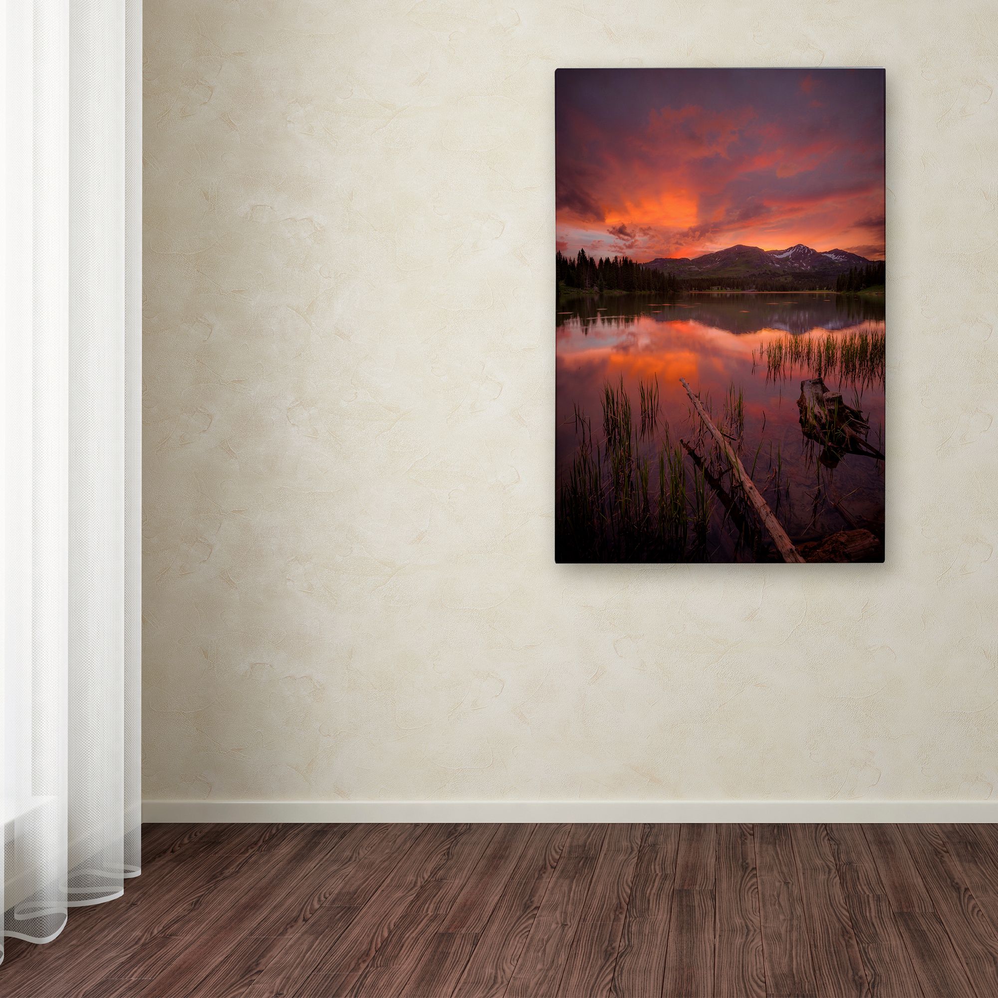 Trademark Fine Art 'Sunset Reflections' Canvas Art by Dan Ballard