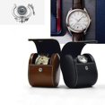 thumbnail image 4 of (negro) Estuche de almacenamiento de relojes premium con broches Estuche de viaje portátil para llevar Estuche para un solo reloj Estuche para relojes Bolsa de almacenamiento negra, 4 of 5