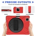 thumbnail image 3 of KIQ iPad Pro 11 Air 4 10.9 Case, Heavy Duty Shield Case Shoulder Strap for Apple iPad Pro 11-inch iPad Air 4 10.9 [Shield Red], 3 of 7