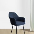 thumbnail image 1 of Funda de silla Jacquard suave y estirable, funda de asiento de silla extraíble, funda de asiento de sillón, funda de asiento lavable para cocina caser Azul oscuro BLESIY fundas de sofá de comedor, 1 of 8
