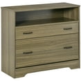 thumbnail image 2 of Vinsetto Lateral File Cabinet with Shelf, 2 Drawer Filing Cabinet for Letter Sized Papers, Print Stand, Charcoal Grey, 2 of 9