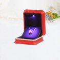 thumbnail image 1 of Minkissy Red Rectangular Jewelry Box 1Pack for Girls Presentation Storage, 1 of 8