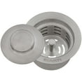 thumbnail image 6 of Ruvati USA RVA1052BL Extended Garbage Disposal Flange with Deep Basket & Stopper, Gunmetal Black & Stainless Steel, 6 of 7