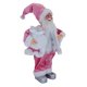 thumbnail image 3 of Figura de Papá Noel de 18 pulgadas con bolsa de regalo para decoración navideña. Rosado, 3 of 9