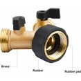 thumbnail image 5 of Y Connector Garden Hose Splitter, Premium Brass Garden Hose Adapter for Home Garden Use, Independent Switch, Pressure Resistant, Leak-Free, Versatile for Multiple Activities, 5 of 5