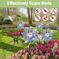 thumbnail image 6 of WLIZJ Clearance Sale! Under $10 Reflective Windmill 10 Pack Reflective Pinwheels Sparkly Bird Repellent Windmill (Silver Floral), 6 of 10