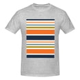 thumbnail image 4 of Bingfone Colorful Pastel Stripes Men'S Loose Fit Short-Sleeve Pocket T-Shirt, 4 of 7