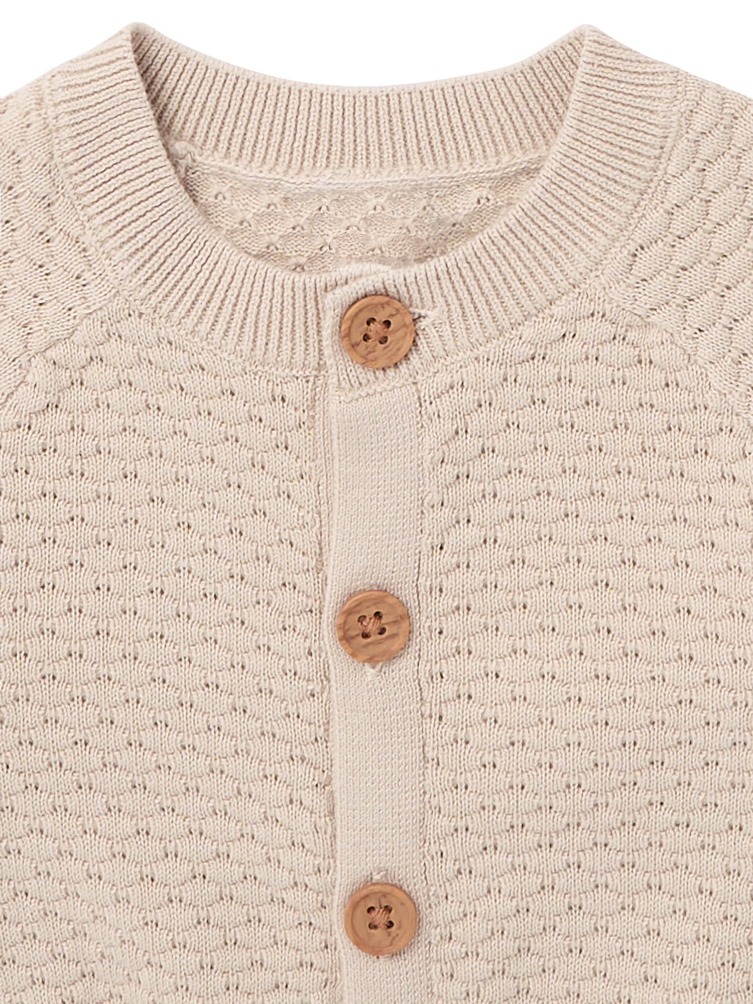 Modern Moments by Gerber Baby and Toddler Girl Sweater Knit Cardigan, Sizes 0/3 Months - 24 Months