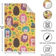 thumbnail image 5 of Colorful Hedgehogs Kitchen Dish Towels Set of 6 Absorbent Hand Towels, Lint-Free 18"x28" Flowers Butterfly Spring Fast Drying Hanging Dishcloths for Cooking Baking Home Clean, 5 of 7