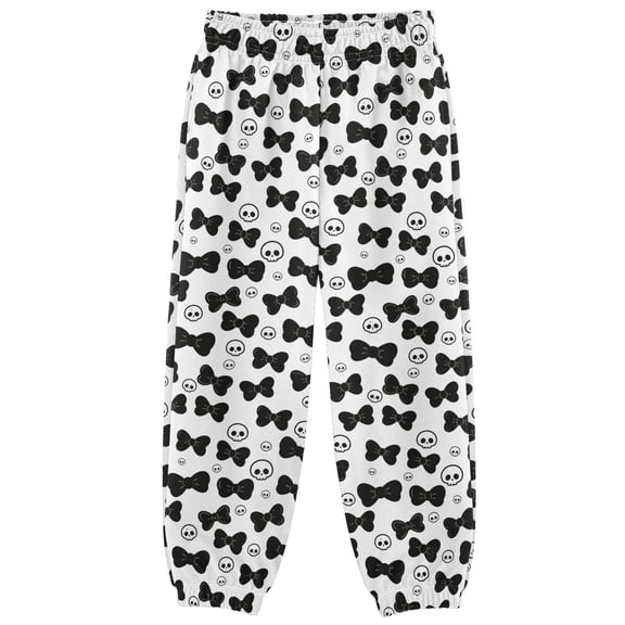 Black Bow Boys Pants Kids Casual Sweatpants Joggers Toddler Sports Pants 3-10 Years