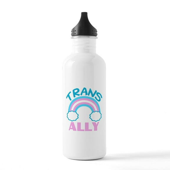 CafePress - Transgender Ally Stainless Water Bottle 1 - Stainless Steel Water Bottle, Sports Bottle, 1.0L