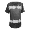 thumbnail image 4 of DondPO Tshirts Shirts for Women Short Sleeve Shirts Womens Plus Size Summer Spring Summer Tie Dye Print Patchwork Crew Neck T Shirt Tee Tops(S 5XL) Womens Tops Summer Tops for Women Black L, 4 of 7