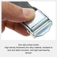 thumbnail image 4 of kurtrusly Leashing Strap Ratchet Tie Cargo Rope Polyester Multicolored High-strength Thicken Design Rustproof Buckle Zinc Alloy Gray 50mm*5Meter, 4 of 6