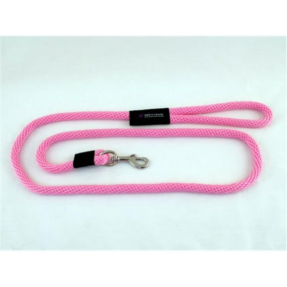 Soft Lines  Dog Snap Leash 0.5 In. Diameter By 8 Ft. - Hot Pink