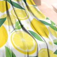 thumbnail image 3 of Lemon Blanket,Comfortable Soft Flannel Throw Blanket,All Season,Warm Lightweight Blankets for Sofa Bed Couch Living Room Chair,60"x80"(150x200cm), 3 of 4