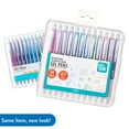 Pen+Gear Retractable Gel Pens, Medium Point, .07 mm, Assorted Colors