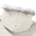 thumbnail image 4 of Mrmaere Men's Hooded Faux-Lined Jacket Oversized Warm Casual Outerwear for Daily & Outdoor Wear Khaki XXL, 4 of 9