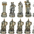 thumbnail image 5 of Veronese Design Greek and Roman God 32 Pieces Chess Set Resin Statue Hand Painted Figurine, 5 of 10
