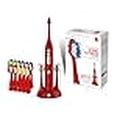 thumbnail image 3 of Pursonic S430 SmartSeries Electronic Power Rechargeable Sonic Toothbrush, 12 Brush Heads Included, Red, 3 of 4