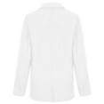 thumbnail image 6 of Odeerbi Blazer Jackets For Women Fall Blazers Solid Open Front Medium Long Blouse Long Sleeve Suit Hoodless Casual Outwear Loose Tops Navy, 6 of 9