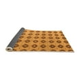 thumbnail image 2 of Ahgly Company Indoor Square Abstract Orange Modern Area Rugs, 4' Square, 2 of 4