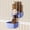 Blue-pink, variant on Pet Dog Cat Hanging Automatic Feeders, Auto Gravity Pet Feeder No Drip Water Set, Cage Pet Feeding Bowls Dispenser for Cats Dogs Puppy, Rabbit (Yellow)