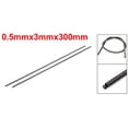 thumbnail image 4 of 0.5mmx3mmx300mm Spring Steel Extension Tension Springs Black 2Pcs, 4 of 5
