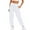 White, variant on Clearance! Delayuji Petite Sweatpants for Women Ladies Solid Color Drawstring Elastic Waist Casual Loose Foot Fleece Sweatpants Fleece Lined Pants Women Beige L