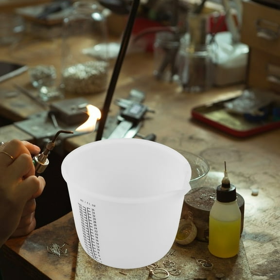 FRCOLOR Large Silicone Measuring Cup For Epoxy Resin And Diy Crafting 1000ml Capacity Silicone Mixing Cups For Resin Measureing Cups