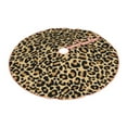 thumbnail image 2 of Bingfone Christmas Tree Skirt Mat Christmas Decoration Interior 48"-Leopard Print, 2 of 8