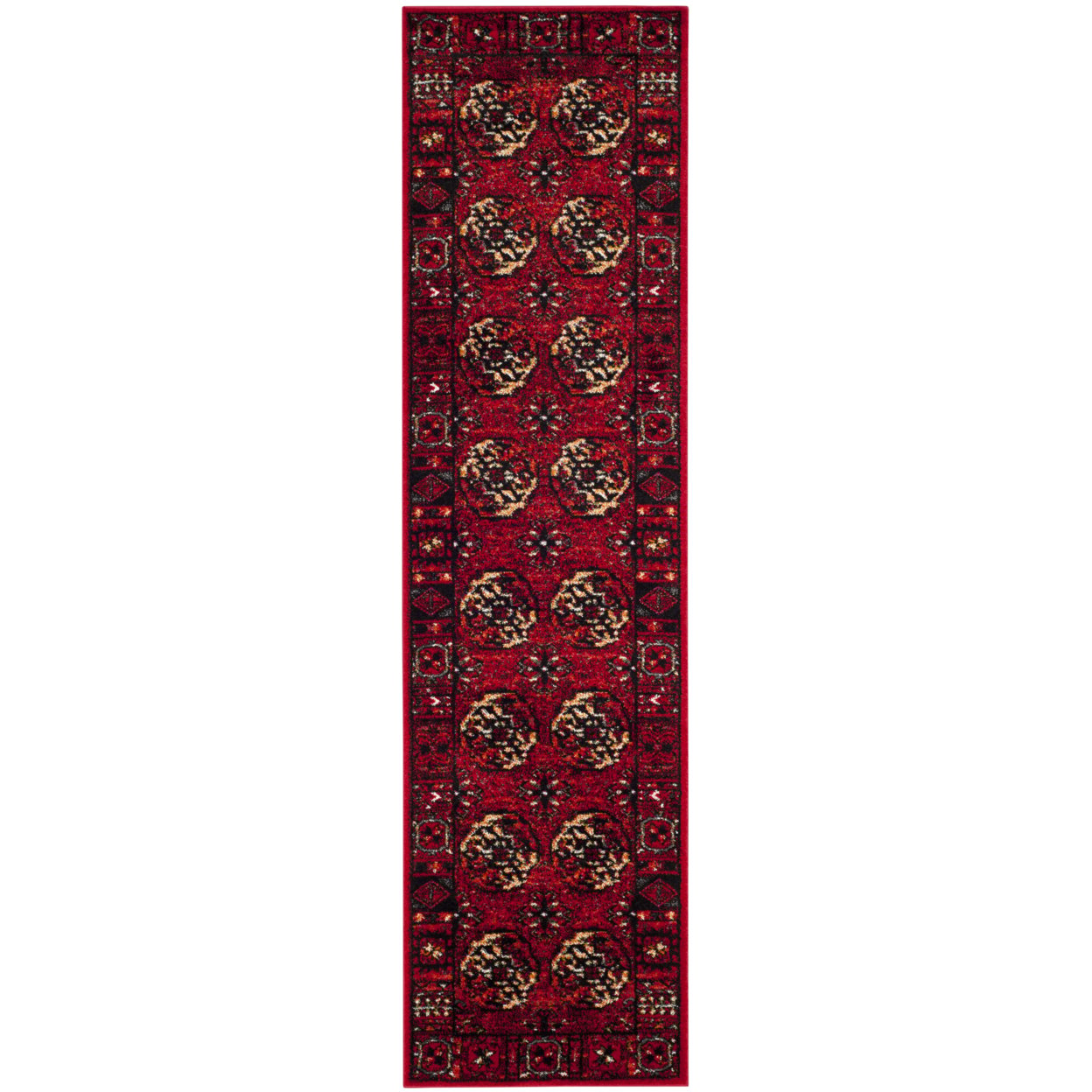 thumbnail image 5 of SAFAVIEH Vintage Hamadan Regent Traditional Area Rug, Red/Multi, 4' x 6', 5 of 9