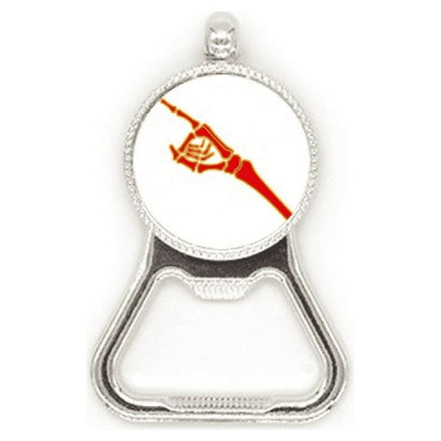 Finger Directs Skeletal Joints Metal Beer Bottle Cap Opener Duty Stainless Steel