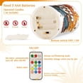 thumbnail image 5 of Yayeee Flameless Candles with Remote Flickering Battery Operated Multi Color Changing, Autumn Day Pattern, 5 of 7