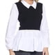 thumbnail image 4 of Blusa Para Mujer Doble Prenda Chaleco Cámisa Blando Negro Casual Formal 330715 multicolor CH Incógnita 330715, 4 of 5
