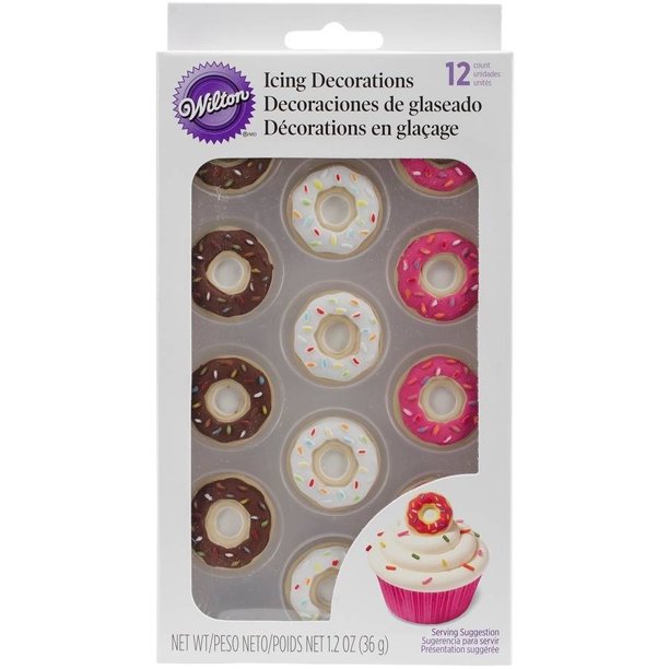 Wilton Donut Icing Decorations 12 Count