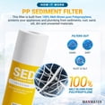 thumbnail image 4 of Max Water 10" Standard Whole House Replacement Filters Coconut Shell Carbon, Polypropylene Sediment, and GAC Carbon Filters Variations (6 Pack), 4 of 6