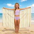 thumbnail image 2 of BLTIBY Beach Cover Ups Skirts for Girls Long Sarong Wraps Skirt Lightweight Swimsuit Coverup Skirt Stylish Bikini Cover Up Yellow Free Size, 2 of 9