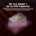 thumbnail image 5 of KingSpec 512GB M.2 NVMe PCIe 4.0 Gen4- 4800MB/s, 3D NAND Flash Internal Solid State Drive for PS5 Desktop Laptop, 5 of 9