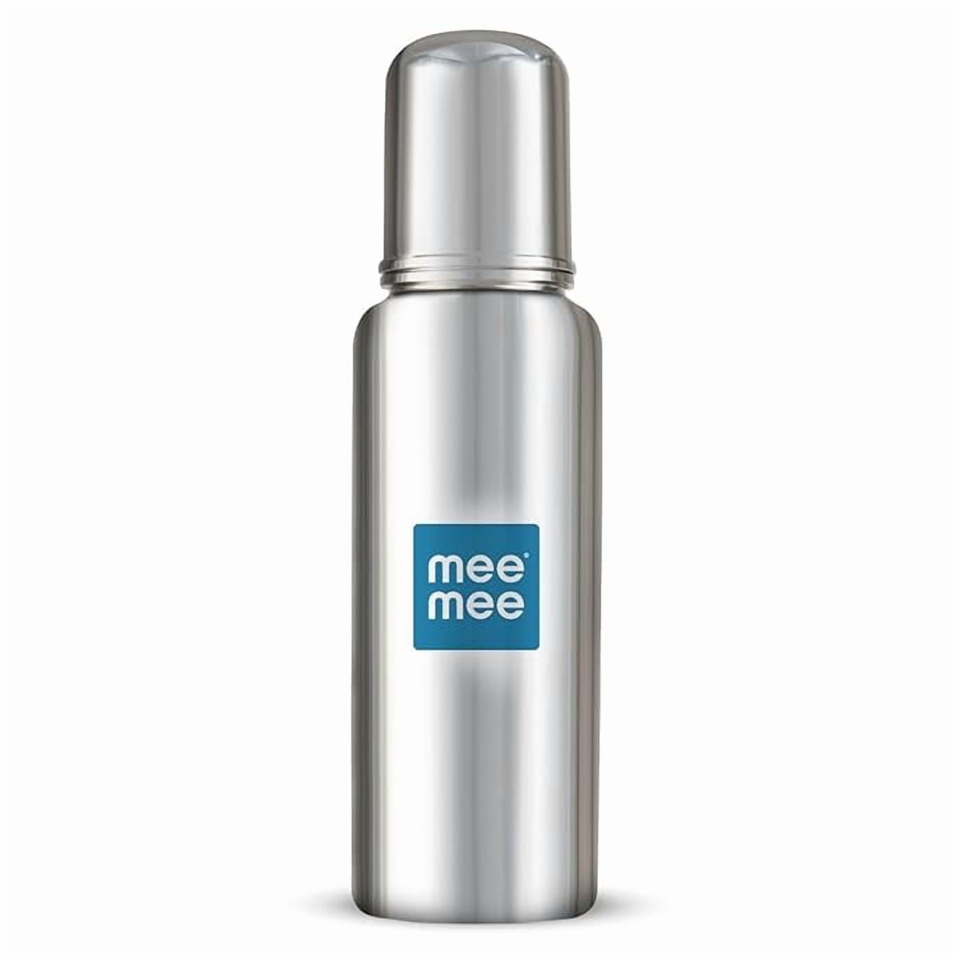 Mee Mee Baby Steel Feeding Bottle 250ml | Baby Milk Bottle with Advanced Anti Colic Valve