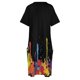 thumbnail image 4 of Vestido multicolor largo y loco para mujer, traje con bolsillos colgantes y horizontales, estilo coreano., 4 of 6