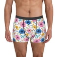 thumbnail image 7 of Disketp Rose Flowers Men's Boxer Briefs,Soft and Breathable Cotton Underwear with ComfortFlex Waistband, 7 of 7
