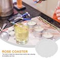 thumbnail image 5 of White 2 Pcs Silica Gel Coaster Mold Molde Silicona Para Resina Molds Roses Jewelry, 5 of 6
