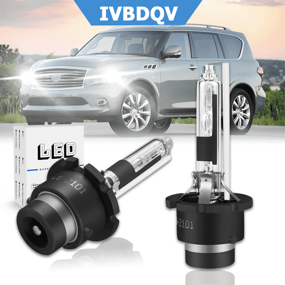 2x D2R Xenon HID Headlight Bulbs for Infiniti QX56 2004-2010 Low Beam 6000K White