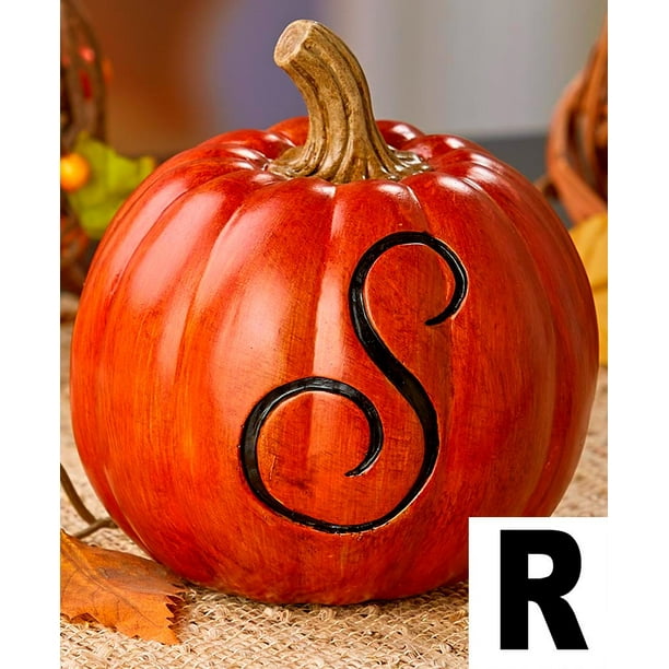 Monogram Pumpkins Choice Of A B C D G H J M N O R S T W Or Star R Walmart Com Walmart Com