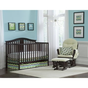 Baby Mod Modena Mod Two Tone 2 In 1 Convertible Crib Walnut And