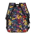 thumbnail image 4 of Disketp Rock Music Mochila Estampada para Hombre y Mujer – Mochila Ligera Clásica con Múltiples Bolsillos para Universidad, Trabajo y Viajes-One Size, 4 of 5