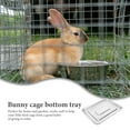 Stainless Steel Tray Rabbit Cage Dog Crate Bottom Tray Replacement Pet Poop Pan Bunny Potty Tray