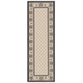 thumbnail image 2 of Safavieh Courtyard Eva Oriental Indoor/Outdoor Runner Rug, Sand/Black, 2'3" x 6'7", 2 of 9